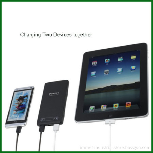 10500mAh OEM Portable Leather Sandy Finish Mobile Power Bank